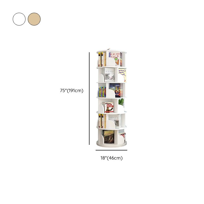 Barrister Bookcase with 6-Shelf/7 Shelves/5-Shelf, Lumber Frame, Vertical or Horizontal, Closed Back