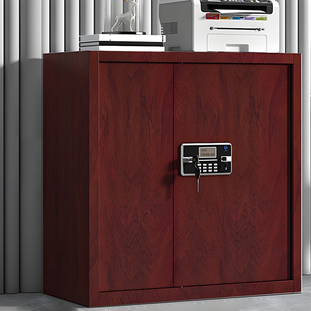 Elegant Modern Steel Filing Cabinet with Lock, Large Size & Adjustable Shelves