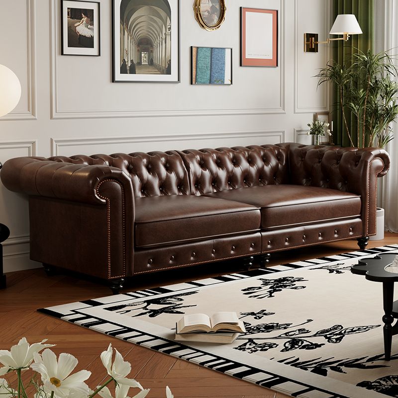 Drawing Room Standard Sofa/Loveseat in Midnight Black/Sage/Espresso with Armrest