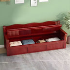 Gray Cotton and Linen Modern Sofa with Storage and Foam Cushioning