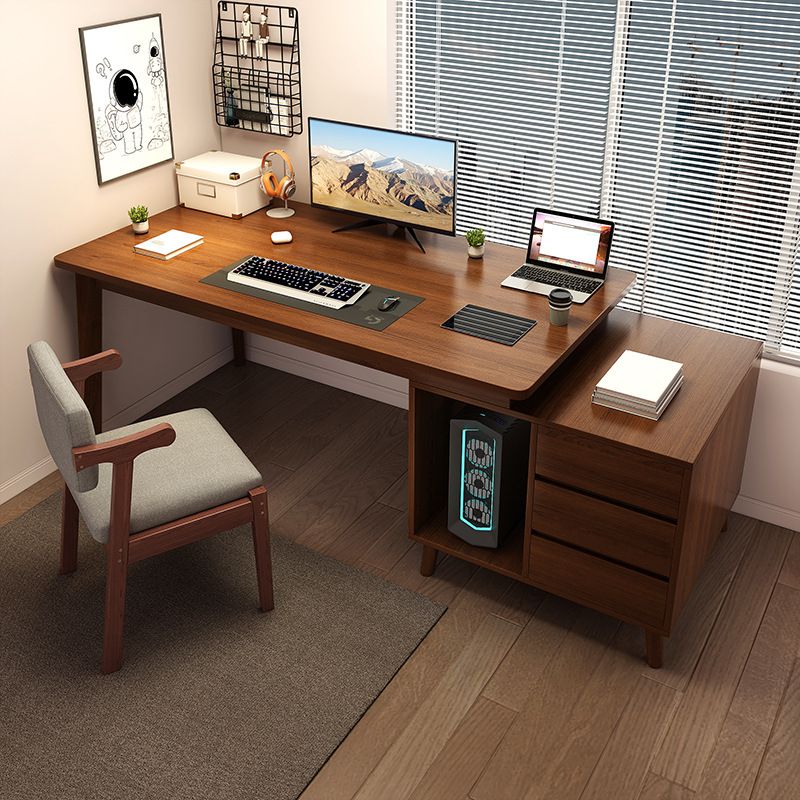 Modern Gray Free Standing Unit with Drawers and Shelves in Dust Resistant Laminate with Front Splash