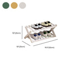 Art Deco Bambusa X-Shape Shoe Rack with 4/5/3 Shelves for 1-20 Pairs in Drawing Room