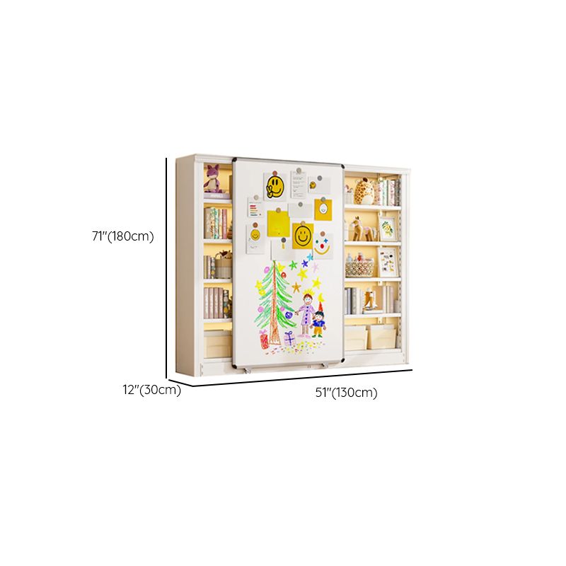 Chalk Book Rack with 6-Shelf/5-Shelf Vertical/Horizontal Alloy Open Back