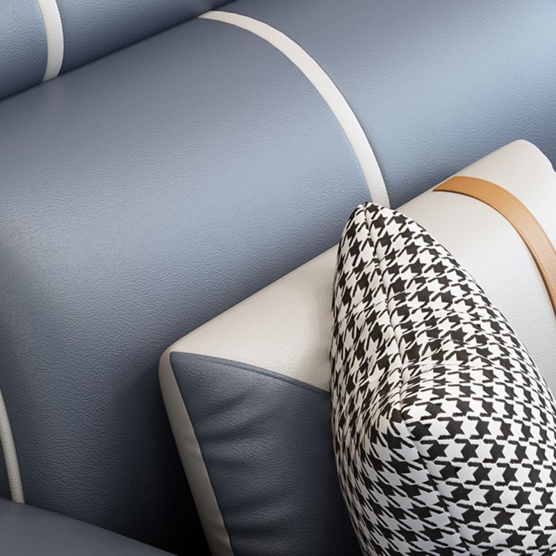 Modern Living Room Sectional Couch Stain-Resistant Cushion Back Sofa