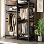 Modern Simple Style Coat Tree with 5/6 Shelves in Stainless Steel