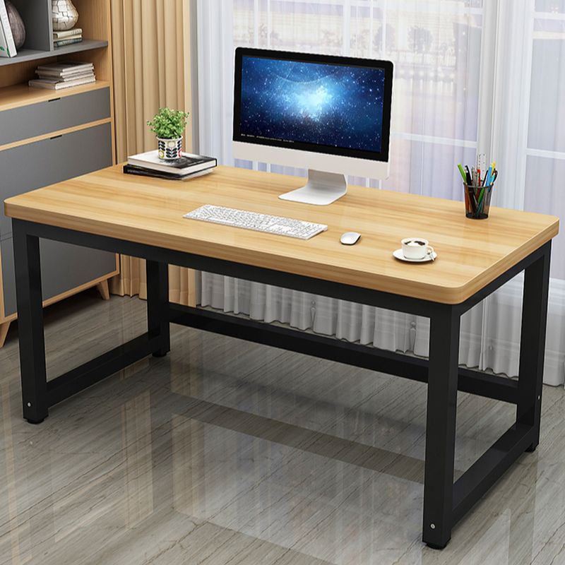 Modern Rectangular Laminate Writing Table with Unfinished Color