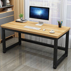 Modern Rectangular Laminate Writing Table with Unfinished Color