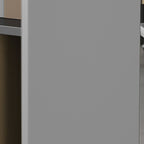 Composite Wood Base Cabinet with Rainproof Stockroom, Shelf Unit, Closet, Hinges, and 3-Wide Compartments