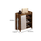 Art Deco Bambusa Rectangle Shoe Rack with 7 Shelves/6 Shelves/5 Shelves, Floor Mounted for 11-20 Pairs/1-10 Pairs/21-30 Pairs in Drawing Room