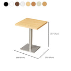 Veneer Dining Table with Pedestal Base, Heatproof, Seating for 4/2-seater/Seats 3