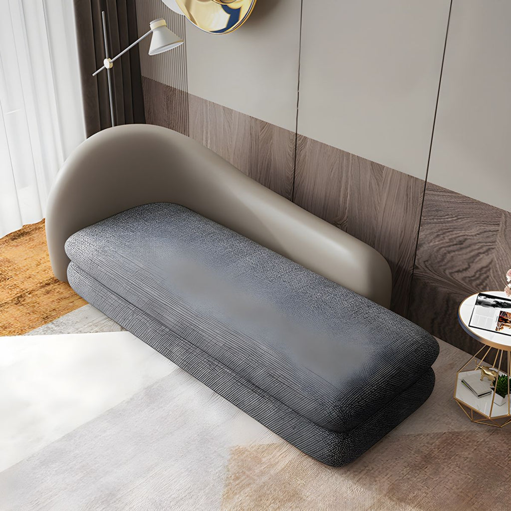 Ultra-Modern Tight Back Sofa 30.71"High Curved Tuxedo Arm Sofa for Apartment