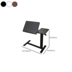 Trendy Manufactured Wood Laptop Cart with Pop Up Lifting Casters and Tilt