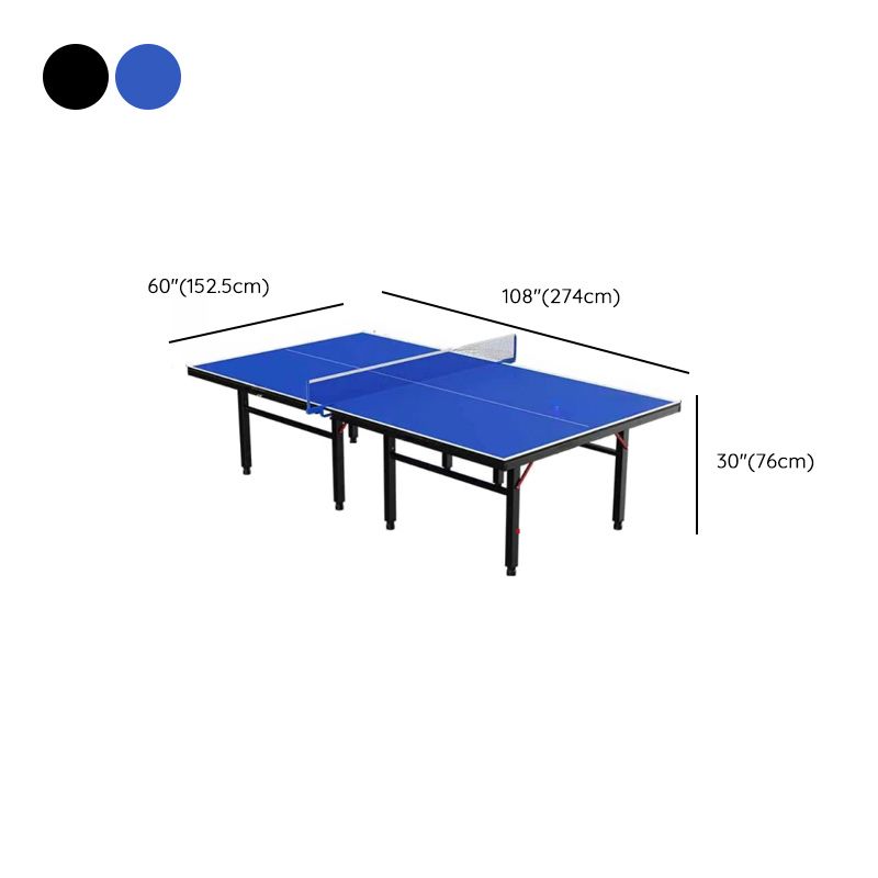 Indoor Ping Pong Table with Synthetic Laminate Top in Ink/Dark Blue and Included Table Tennis Paddle