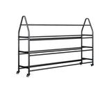Modern Lavish Tower Shelf with Caster Wheels, Steel Frame, and Unfixed Installation