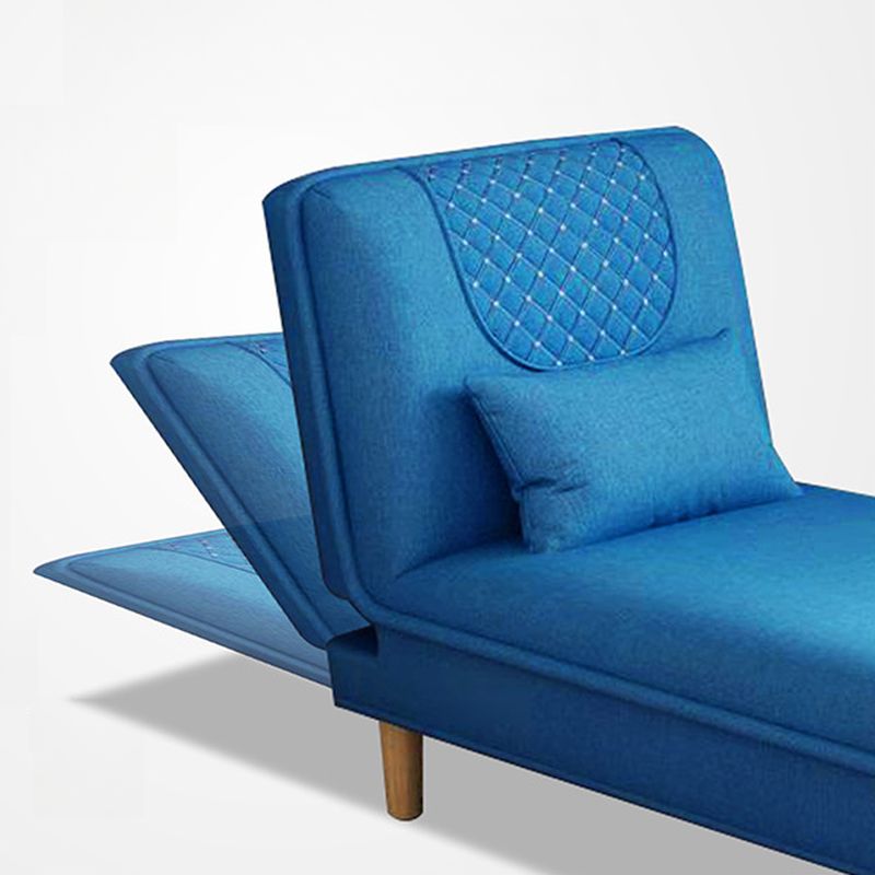 Contemporary Solid Color Chaise Lounge Indoor with Pillow, Reclining and Alterable Features