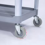 Synthetic Material Detached Accessory Cart with 3 Tiers, 4 Casters & Handle Culinary Space