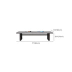Modern Rectangular Pine Wood Gray Conference Desk