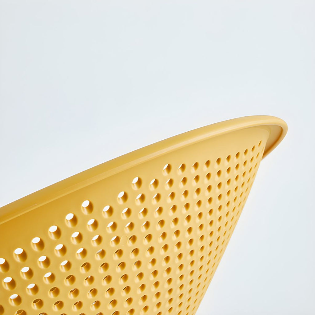Traditional Plastic Rocking Chair with Water-Resistant Material and Sturdy Construction