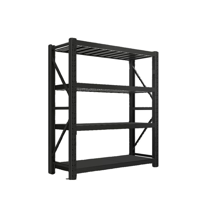 Simplistic Steel Warehouse Storage Rack with Alterable Shelf, Standing for Garage