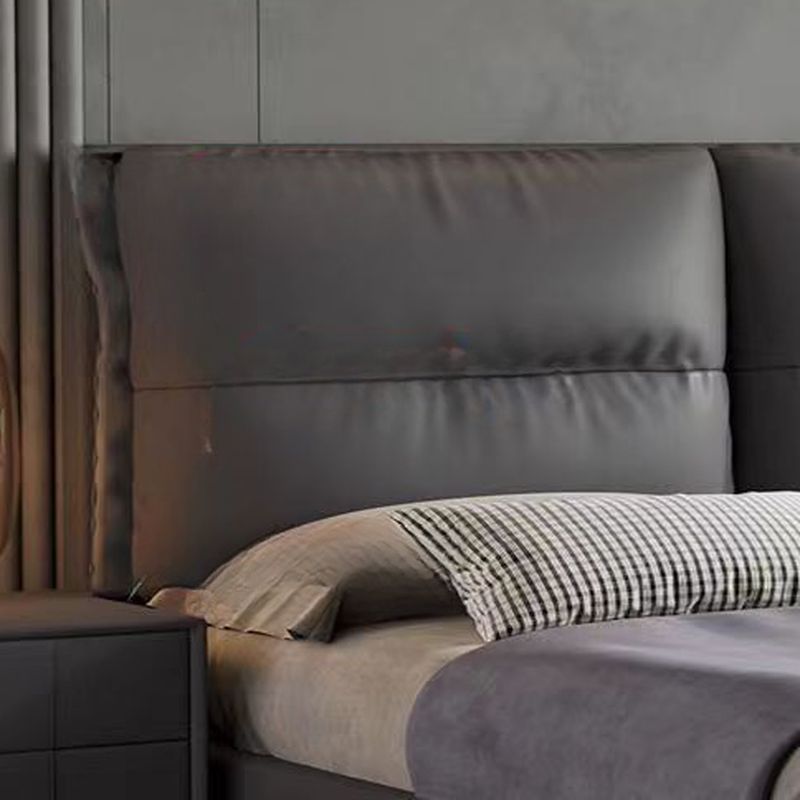 Trendy Panel Headboard in Laminate with No Distressing, Rectangle Shape for King/Queen/Full Bed, Featuring Sponge Upholstery and Standard Height