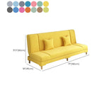 Contemporary Modern Grey/Azure/Emerald Green Sleeper, Solid Color, 3-Seater with 2 Pillows