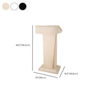 Metal Mobile Full Podium with Storage and Rollers