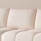 Modish Solid Color Scratch-durable Standard Sofa in White with Seats 5/Seats 4/Seats 3 and 2 Pillows