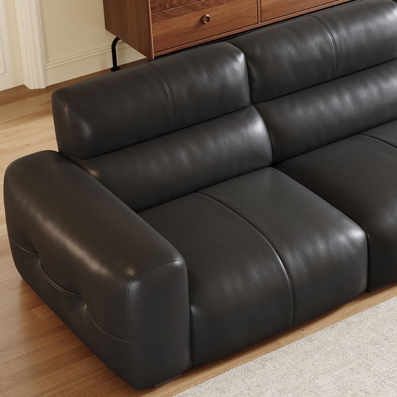 Contemporary Modern Solid Color Water Resistant Standard Sofa in Ink for 3/4-seater/Seats 1