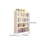Metal Organizer Shelf with 4/5/3 Shelves, Vertical/Lateral Filing Orientation, Lucite Door, Closed Back