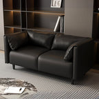 Drawing Room Loveseat with Light Gray/Olive Green/Amber Color Upholstery and Armrest