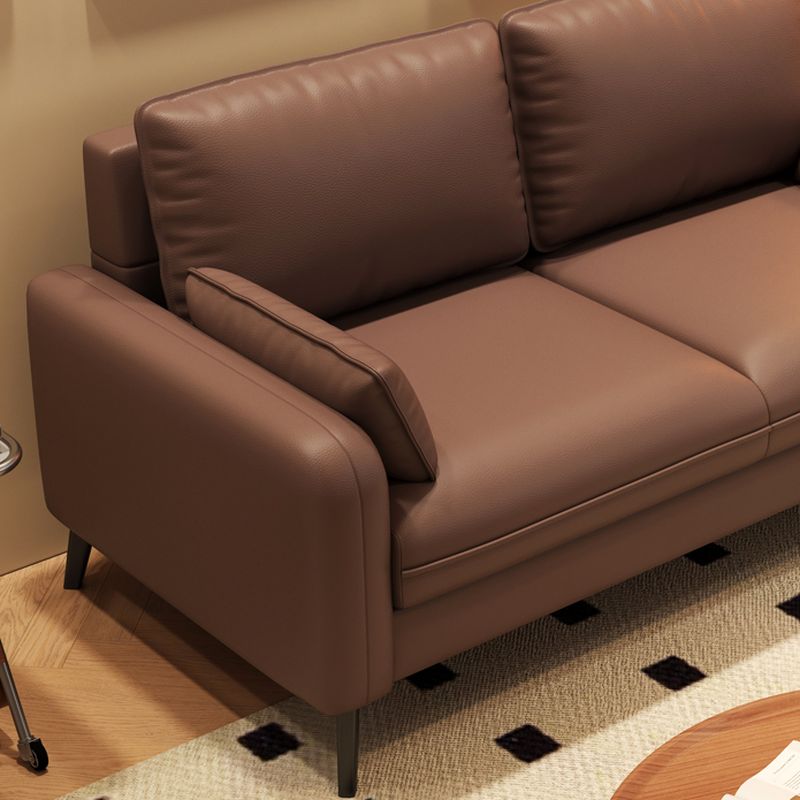 Black/Navy Blue/Amber Color Loveseat with Armrest for Drawing Room