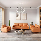 Modern Pillow Back Sofa with Storage Not Included for 35-40 Women