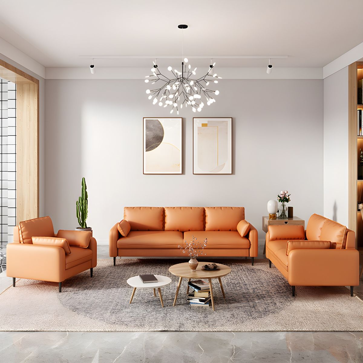 Modern Pillow Back Sofa with Storage Not Included for 35-40 Women