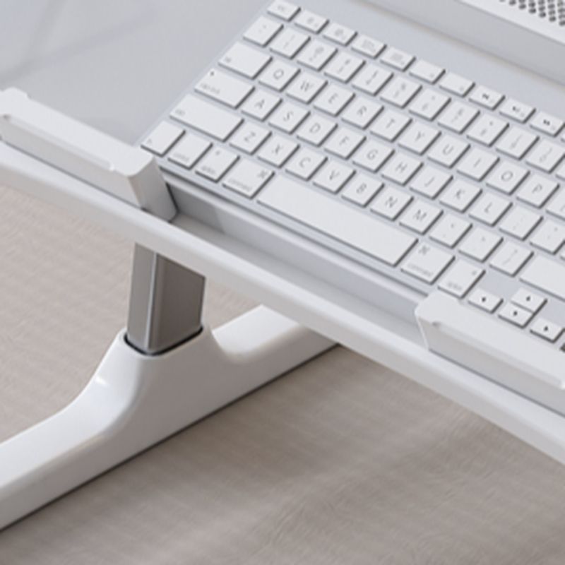 Trendy Engineered Wood Computer Stand with Flexible Height, Compartment, and Ergonomic Tilt