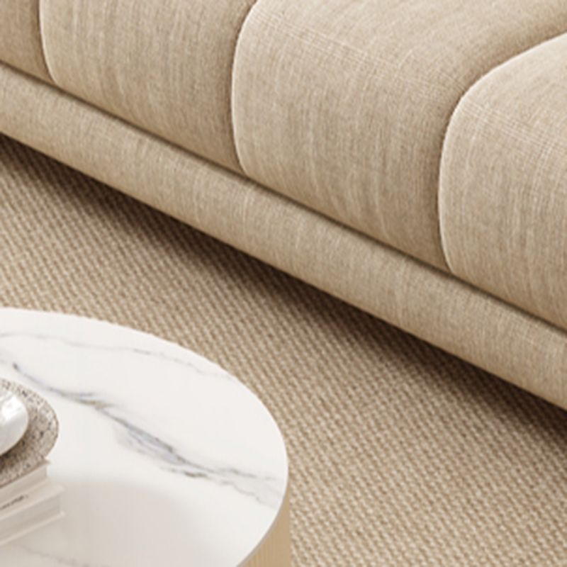 Tear Resistant Standard Sofa with Cotton Upholstery in Grey/Sand/Coffee