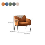 Modern Simple Style Single Sided Booth in Gray/Green/Cocoa with Armrest and Foam Upholstery