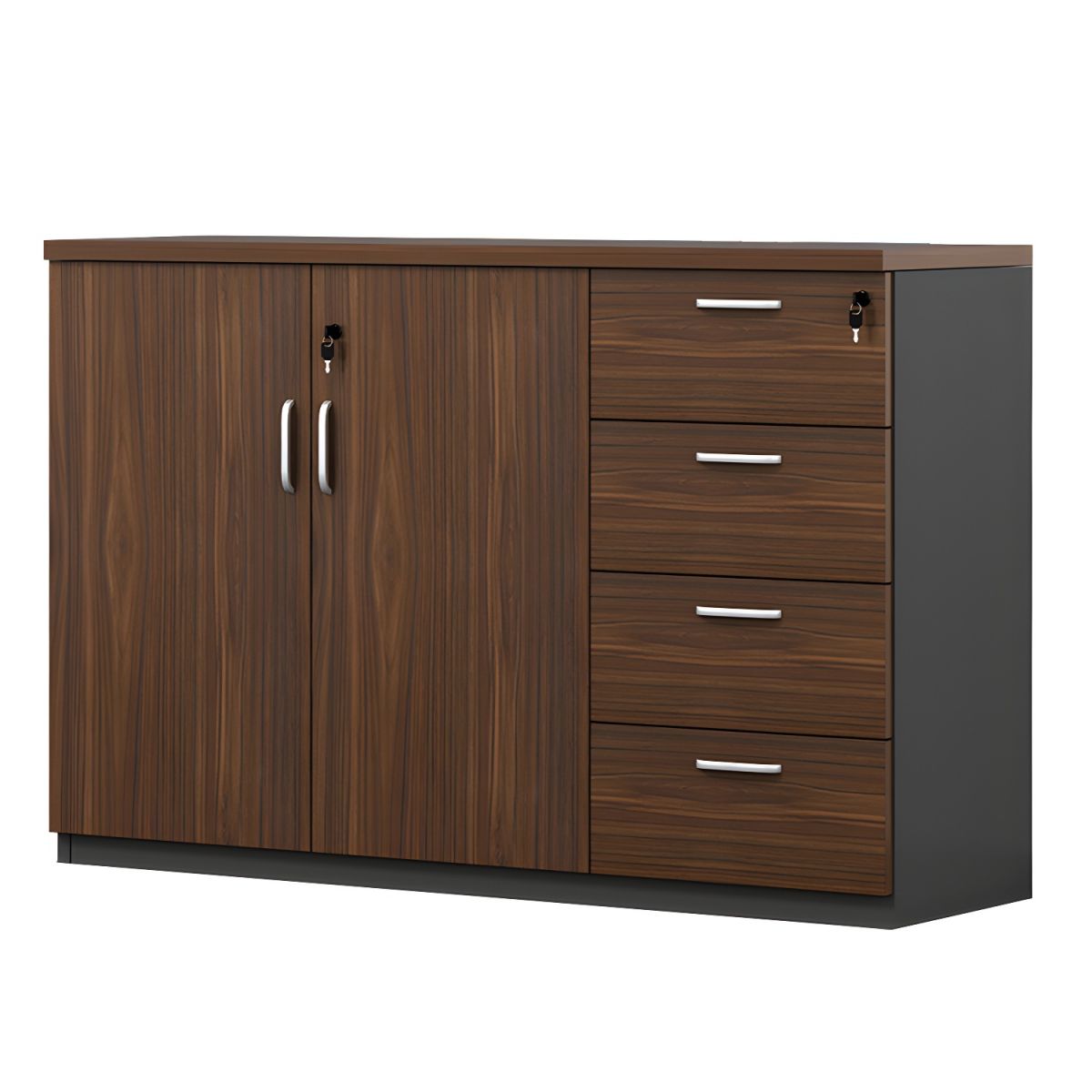 Modern Cabinet Wood with Locking Drawers and Storage Lateral File Cabinet