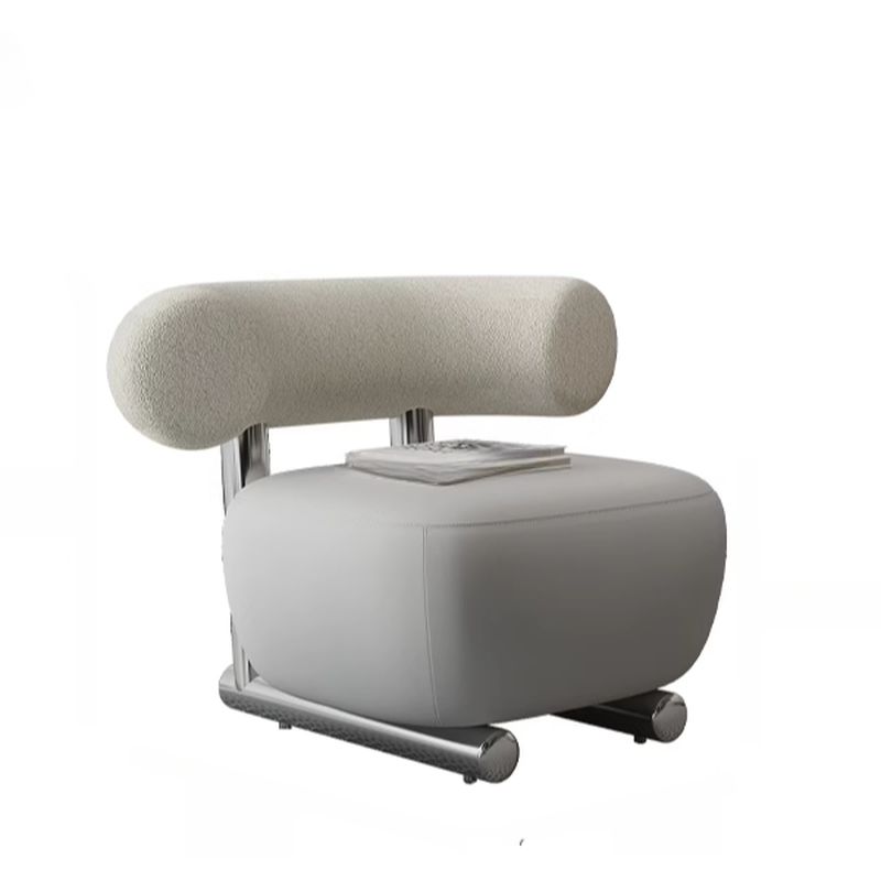 Simplistic Solid Color Side Chair with Arched Back