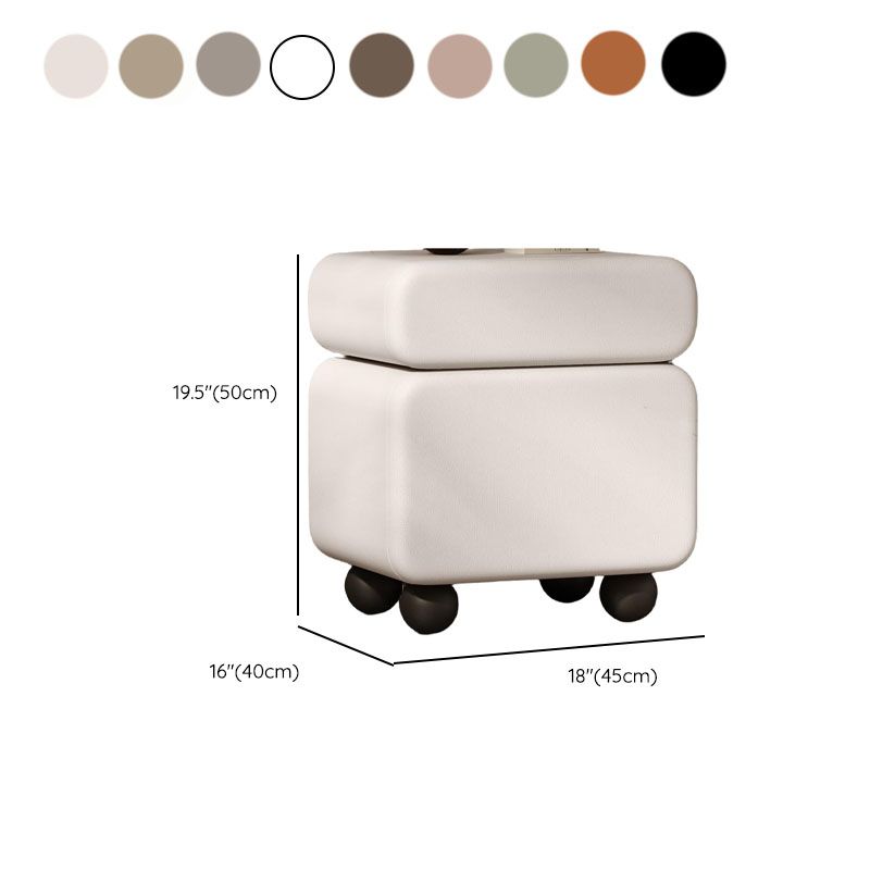 Modish Nightstand With Drawer Organization Featuring 1 Drawer, 1 Cabinet, Right Orientation, and Lumber Countertop