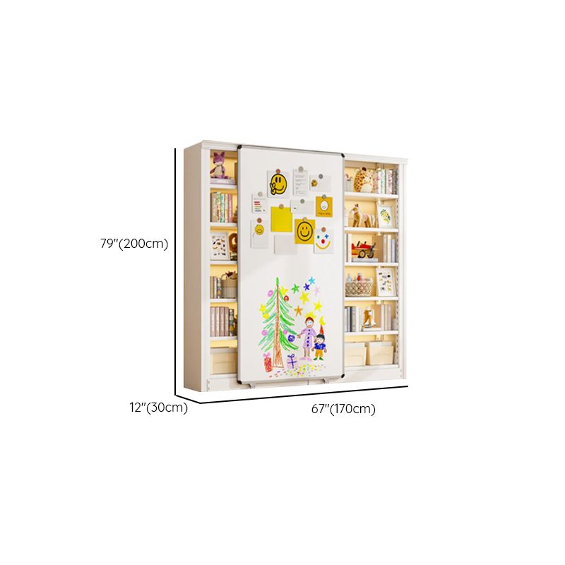 Chalk Book Rack with 6-Shelf/5-Shelf Vertical/Horizontal Alloy Open Back