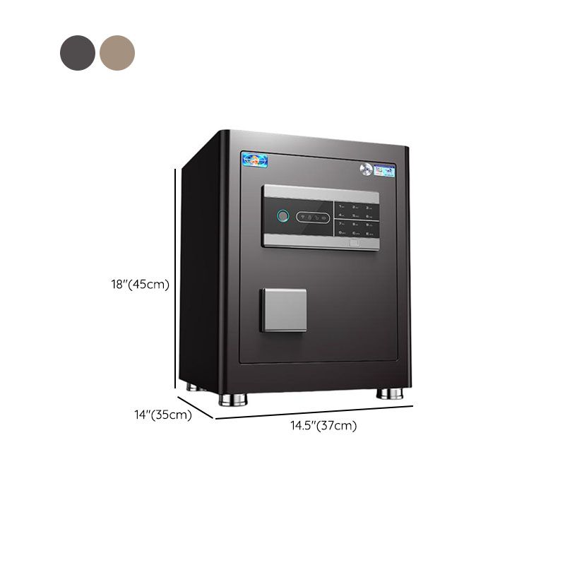 Steel Security Safe with Battery, Pry Resistant Durability, Lockable, Keys, Interior, and Shelves