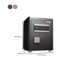 Steel Security Safe with Battery, Pry Resistant Durability, Lockable, Keys, Interior, and Shelves