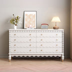 Trendy Natural Wood Console Dresser/Gentleman's Chest with Horizontal/Vertical Orientation