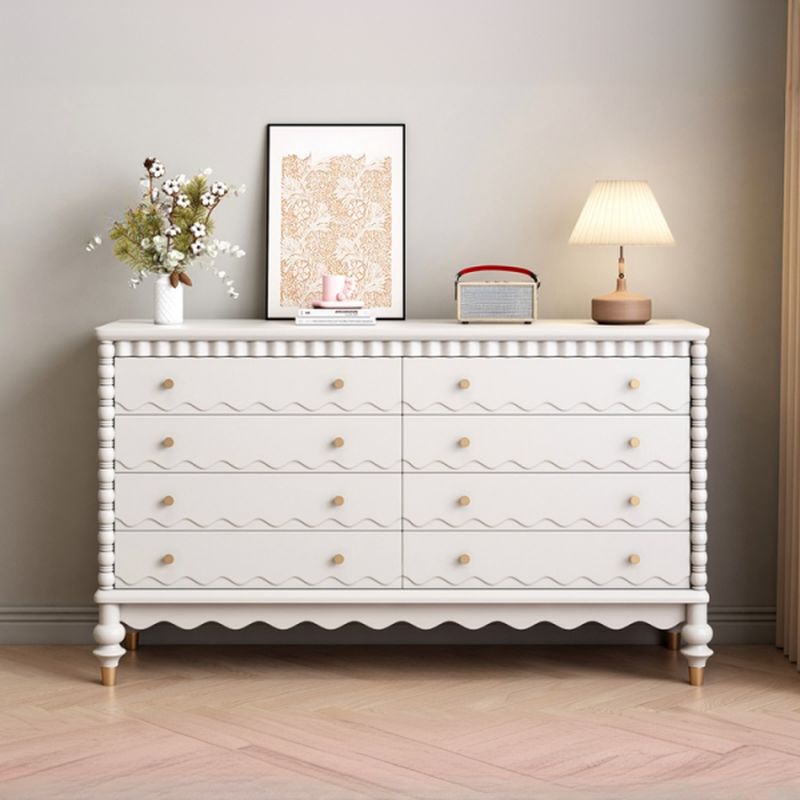Trendy Natural Wood Console Dresser/Gentleman's Chest with Horizontal/Vertical Orientation