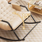Stylish Upholstered Rocking Chair in Modern Design for Ultimate Comfort