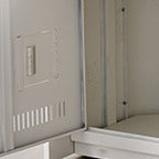White Modern Steel Full Podium with Storage