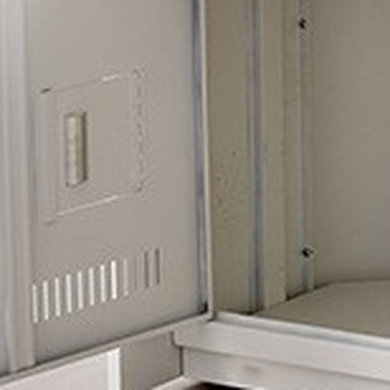 White Modern Steel Full Podium with Storage