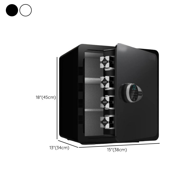 Steel Security Safe with Battery, Pry Resistant, Lockable, and Shelves Included