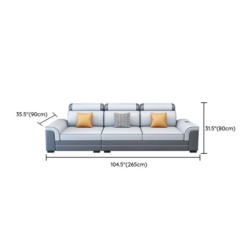 Traditional Style Backrest Modular Sofa Simple Living Room Sofa with Armrests