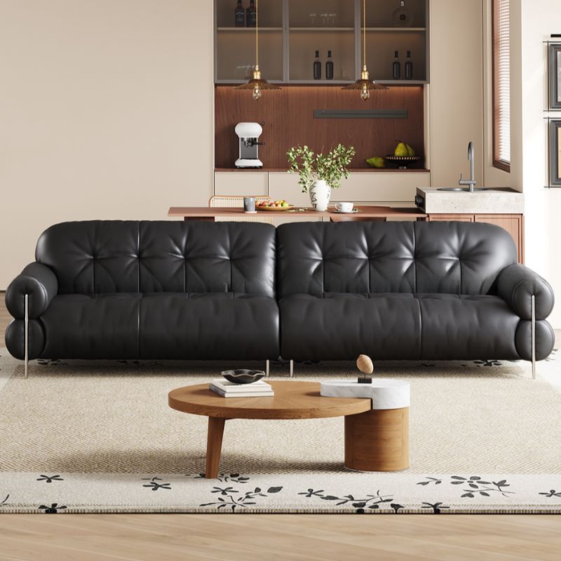 Contemporary Modern Ink Water Resistant Solid Color Standard Sofa for 2 People